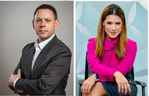 Marchiori tem 30 anos de experiência como executivo; Carolina é a primeira mulher no cargo de diretora-executiva comercial da VLI (Crédito: Divulgação/VLI)