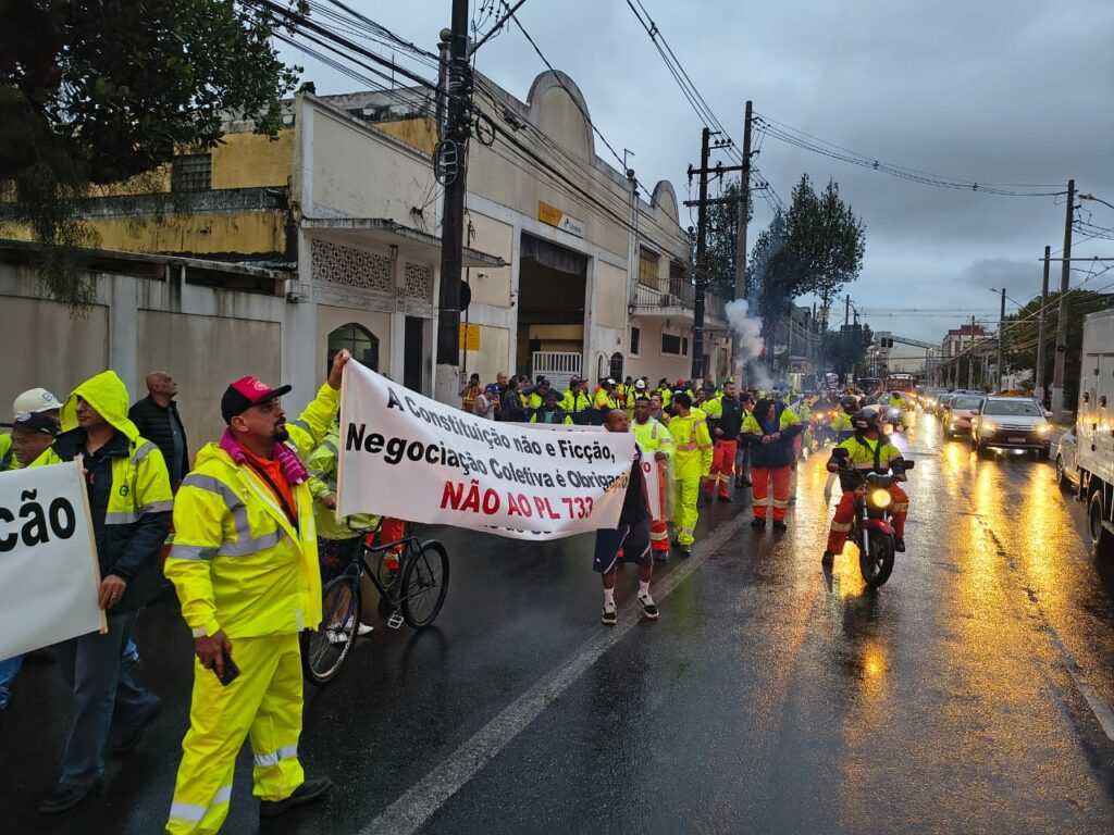 Manifestação estivadores Santos