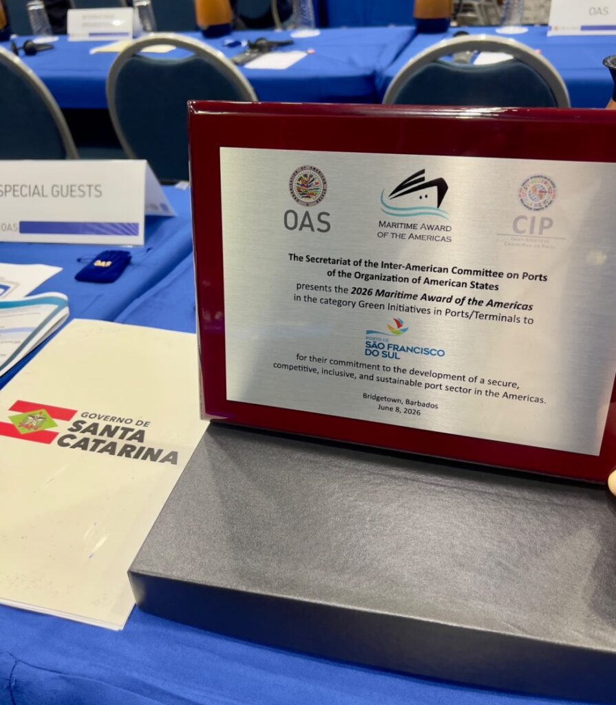 Porto de São Francisco recebe prêmio internacional da OEA
