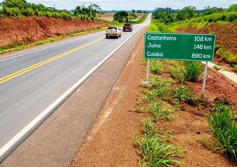 Imagem destacada de TCE-MT impede rescisão e mantém obras da MT-170 em andamento