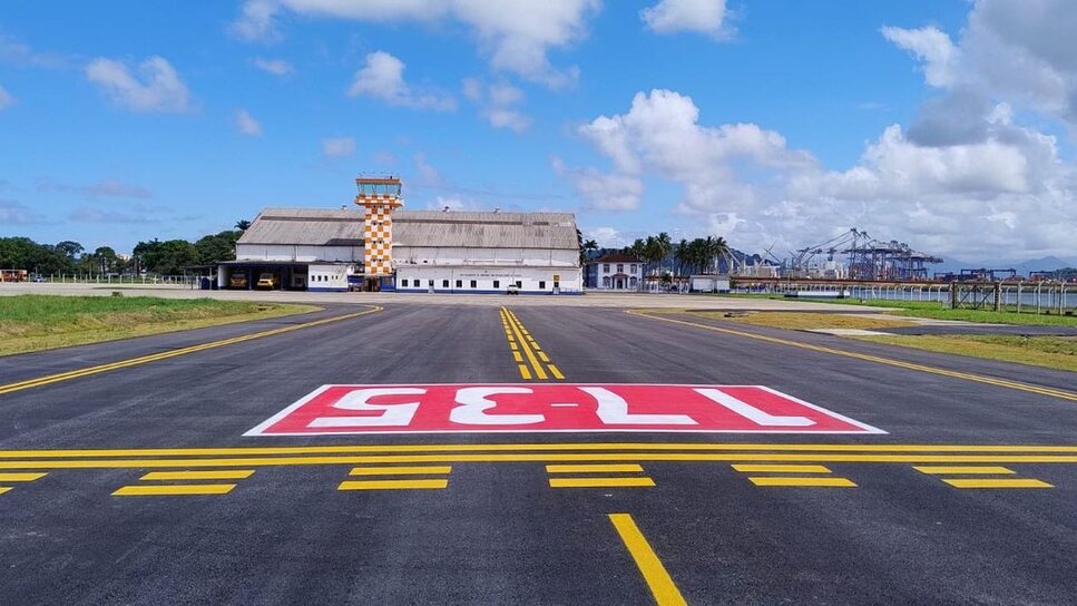 Imagem destacada de Aeroporto de Guarujá prevê voo técnico em novembro e operação em 2027